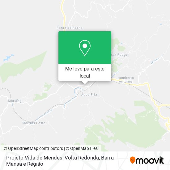 Projeto Vida de Mendes mapa