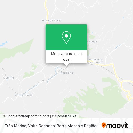 Três Marias mapa