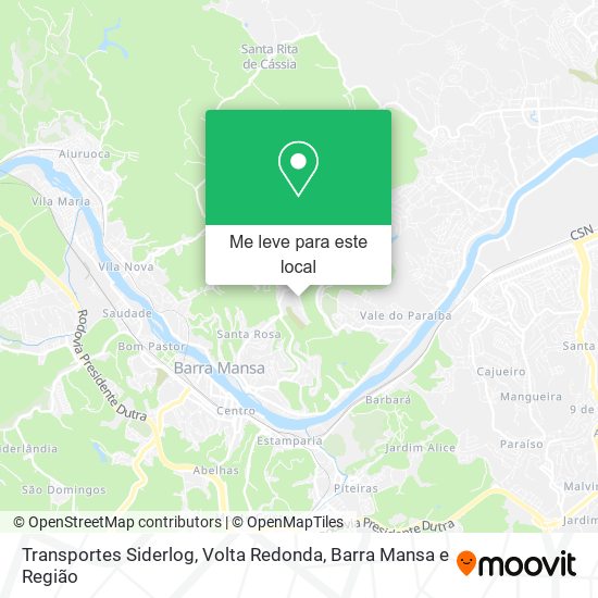 Transportes Siderlog mapa