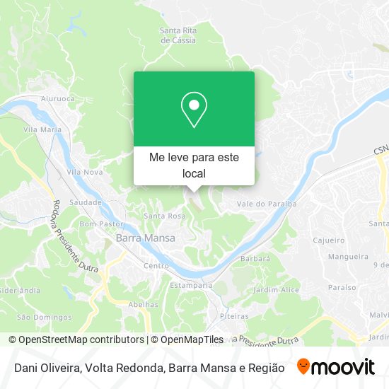 Dani Oliveira mapa