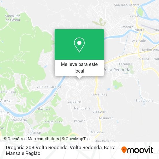 Drogaria 208 Volta Redonda mapa