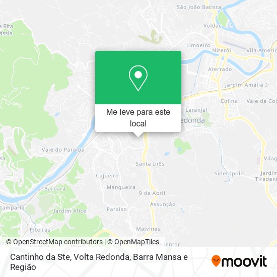 Cantinho da Ste mapa