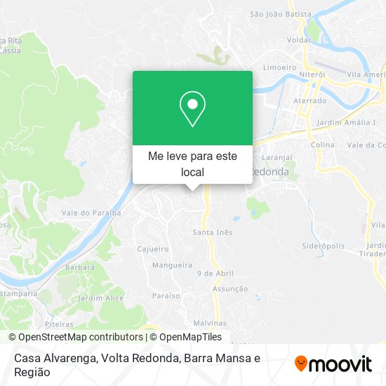 Casa Alvarenga mapa