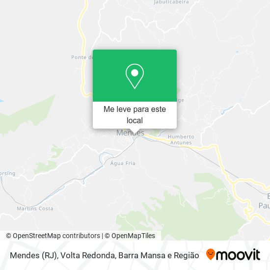 Mendes (RJ) mapa