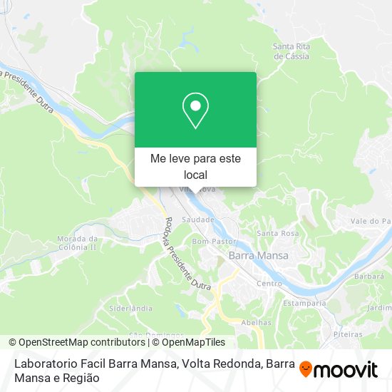 Laboratorio Facil Barra Mansa mapa