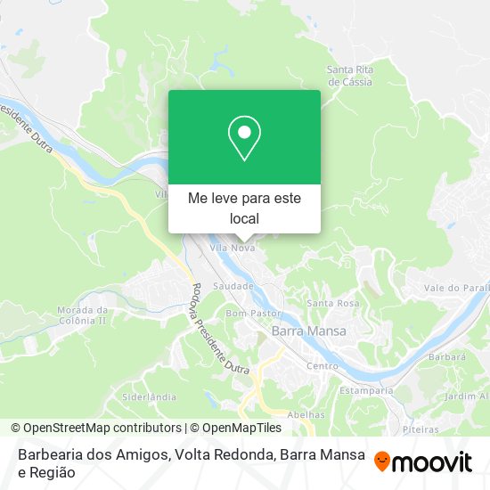 Barbearia dos Amigos mapa