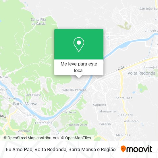 Eu Amo Pao mapa