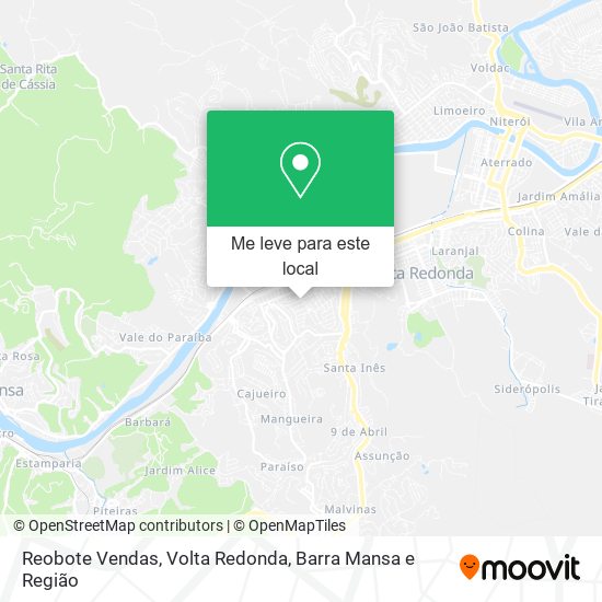 Reobote Vendas mapa