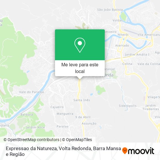 Expressao da Natureza mapa