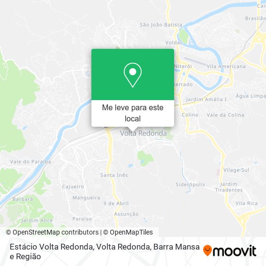 Estácio Volta Redonda mapa
