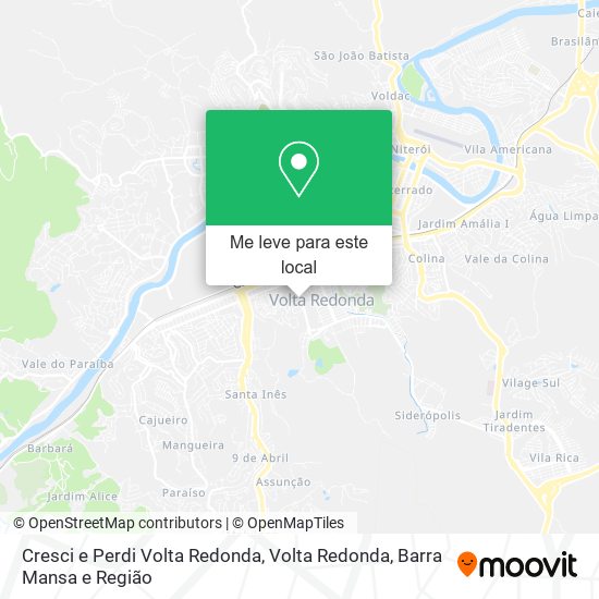 Cresci e Perdi Volta Redonda mapa