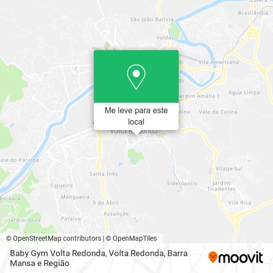 Baby Gym Volta Redonda mapa