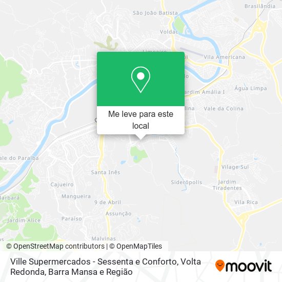 Ville Supermercados - Sessenta e Conforto mapa