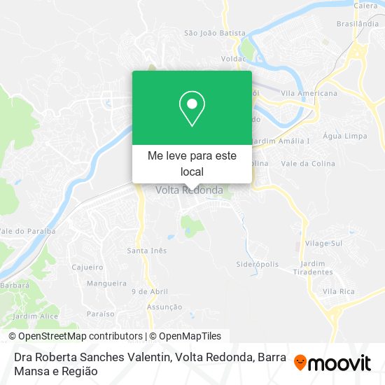 Dra Roberta Sanches Valentin mapa