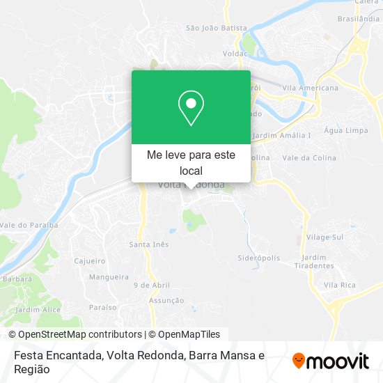 Festa Encantada mapa