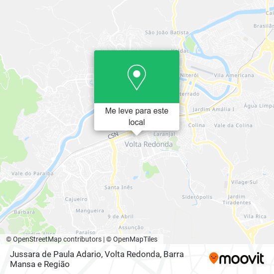 Jussara de Paula Adario mapa
