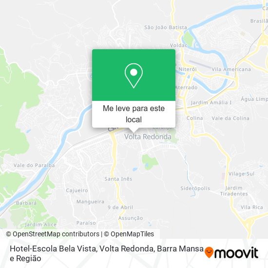 Hotel-Escola Bela Vista mapa