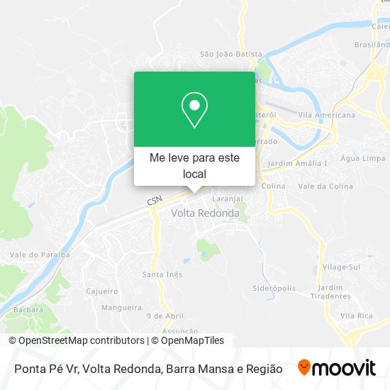 Ponta Pé Vr mapa