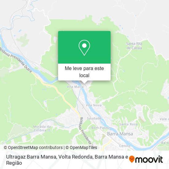 Ultragaz Barra Mansa mapa