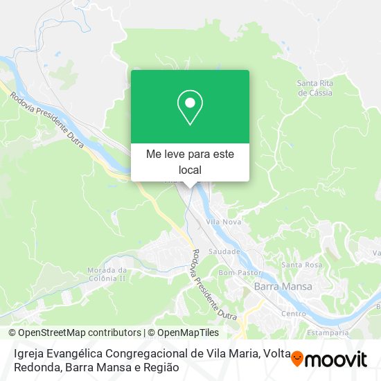Igreja Evangélica Congregacional de Vila Maria mapa