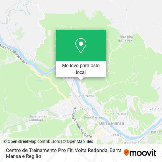 Centro de Treinamento Pro Fit mapa