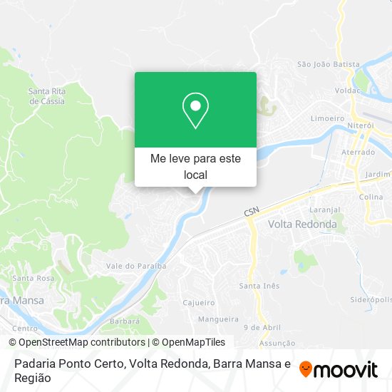 Padaria Ponto Certo mapa