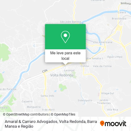Amaral & Carraro Advogados mapa