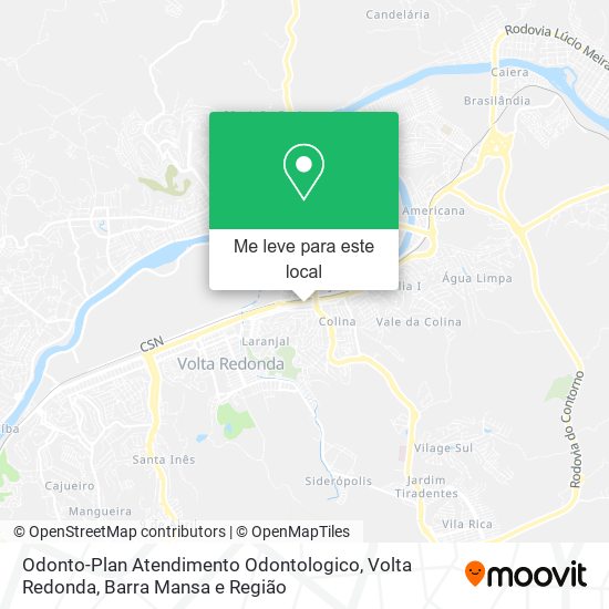 Odonto-Plan Atendimento Odontologico mapa