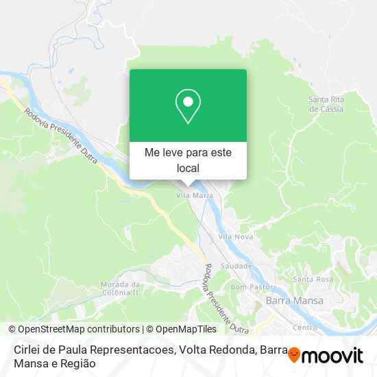 Cirlei de Paula Representacoes mapa