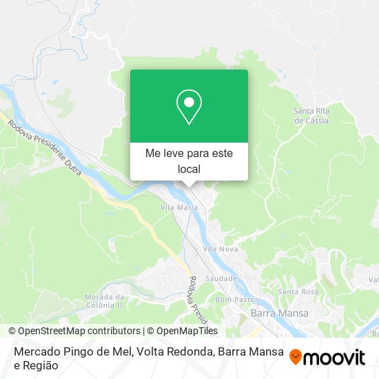 Mercado Pingo de Mel mapa