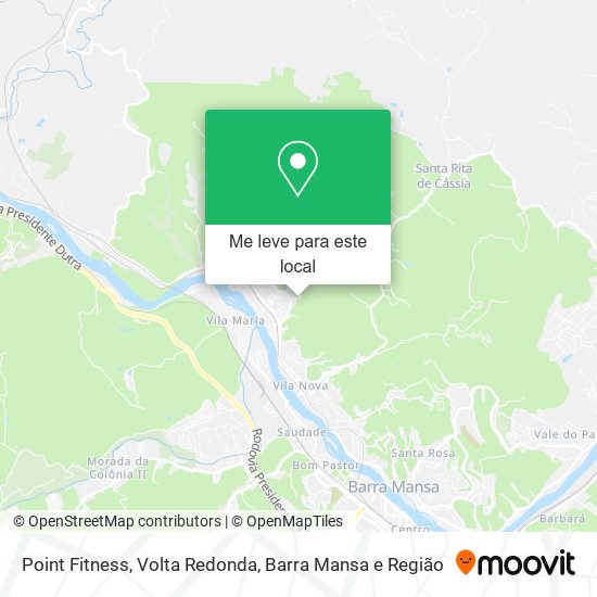 Point Fitness mapa