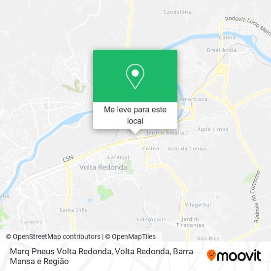 Marq Pneus Volta Redonda mapa