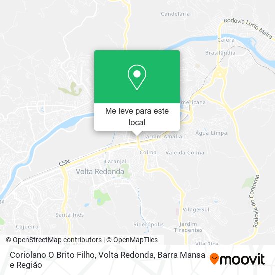 Coriolano O Brito Filho mapa