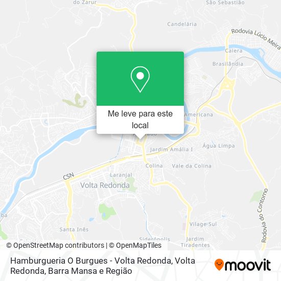 Hamburgueria O Burgues - Volta Redonda mapa