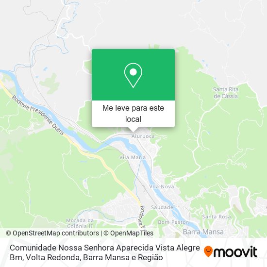 Comunidade Nossa Senhora Aparecida Vista Alegre Bm mapa