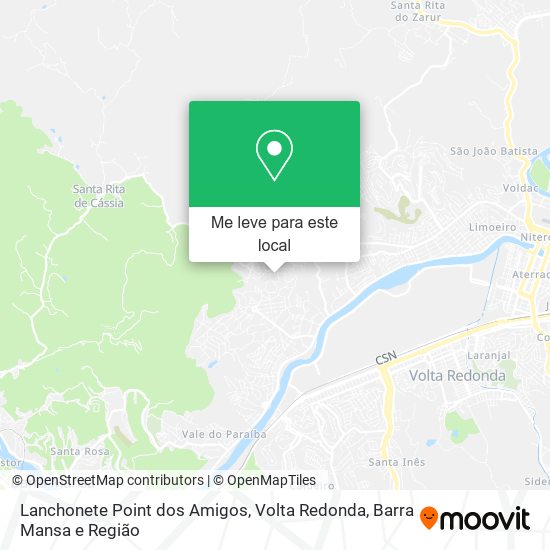 Lanchonete Point dos Amigos mapa
