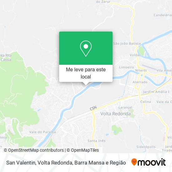 San Valentin mapa