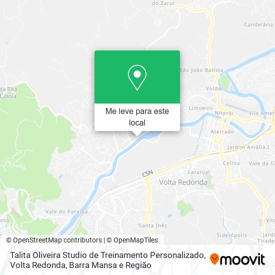 Talita Oliveira Studio de Treinamento Personalizado mapa