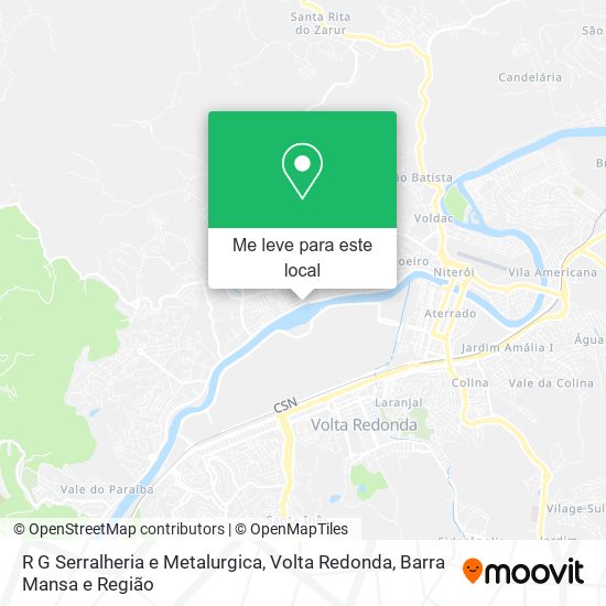 R G Serralheria e Metalurgica mapa