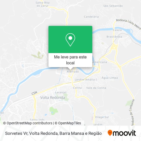 Sorvetes Vr mapa