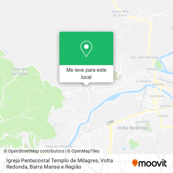 Igreja Pentecostal Templo de Milagres mapa