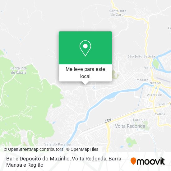 Bar e Deposito do Mazinho mapa