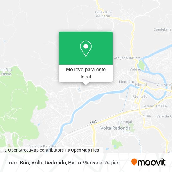 Trem Bão mapa