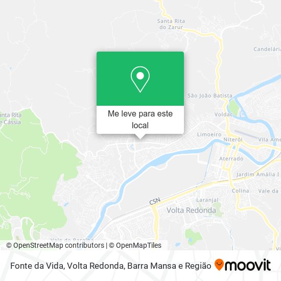 Fonte da Vida mapa