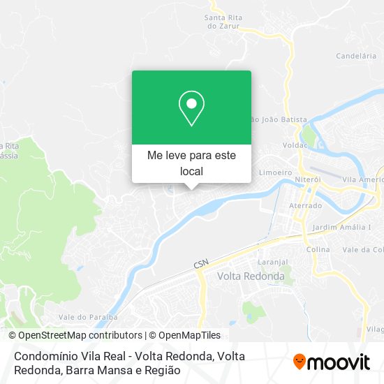 Condomínio Vila Real - Volta Redonda mapa