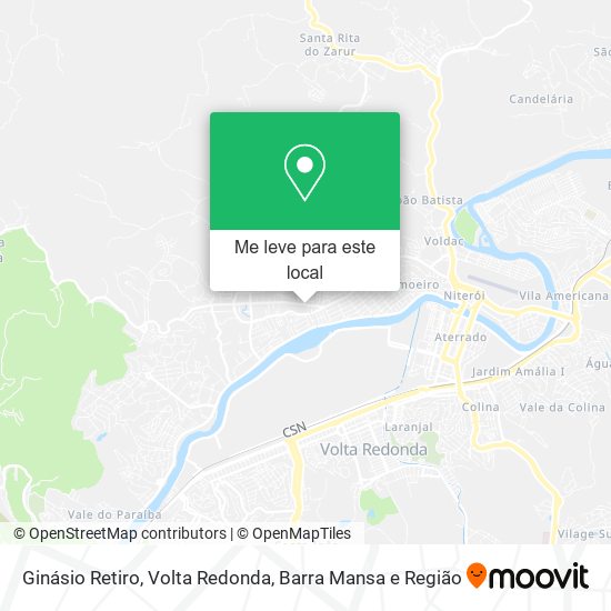 Ginásio Retiro mapa