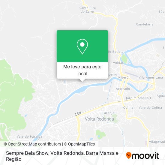 Sempre Bela Show mapa