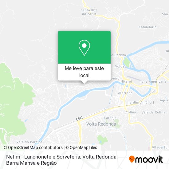 Netim - Lanchonete e Sorveteria mapa