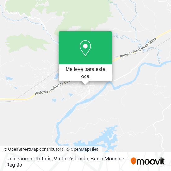 Unicesumar Itatiaia mapa