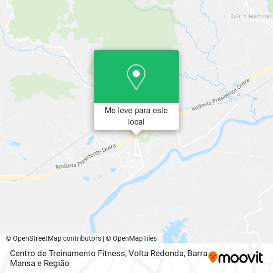 Centro de Treinamento Fitness mapa